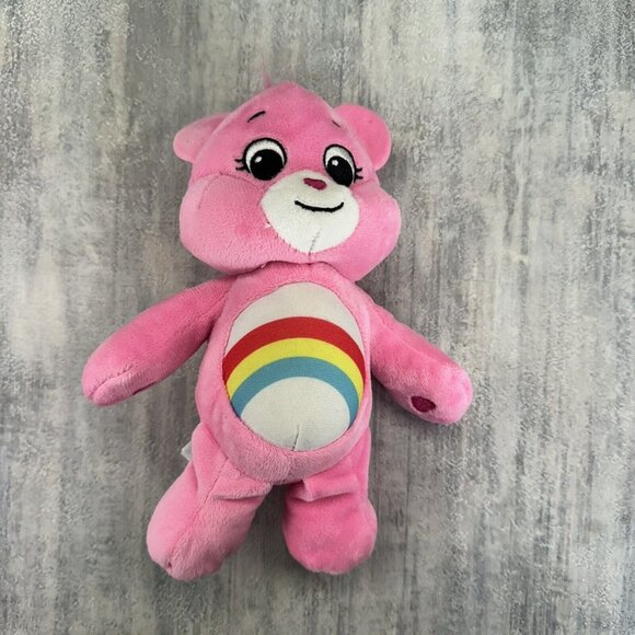 Care Bears Unlock the Magic CHEER BEAR 8" Stuffed Plush Toy Pink Rainbow 2020 - Picture 1 of 9